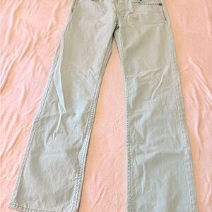 Light Blue Wide-Leg Jeans